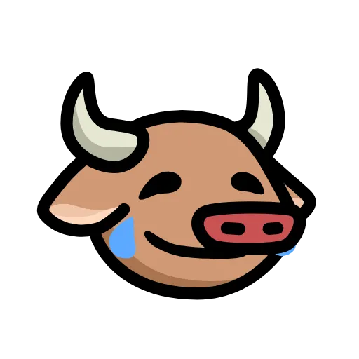 😞 Стикер «LIHKG Cow» для Telegram