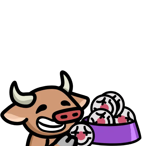 🤡 Стикер «LIHKG Cow» для Telegram