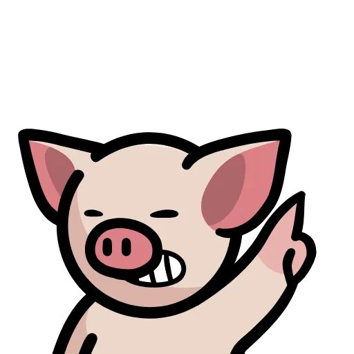 ☝ Стикер «Pig» для Telegram
