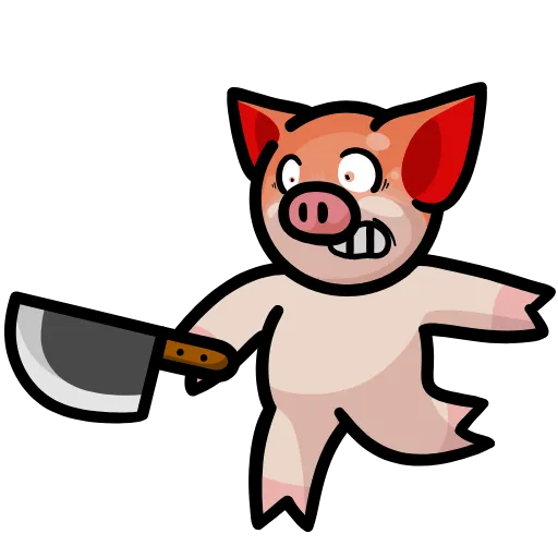 🔪 Стикер «Pig» для Telegram