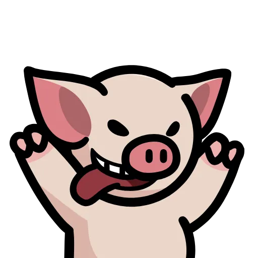 🙆 Стикер «Pig» для Telegram