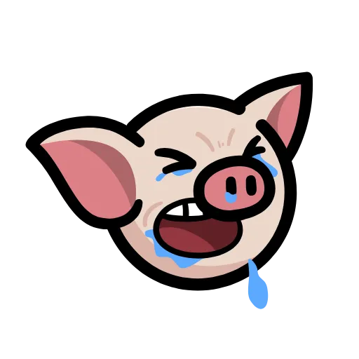 😭 Стикер «Pig» для Telegram