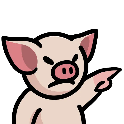 👉 Стикер «Pig» для Telegram