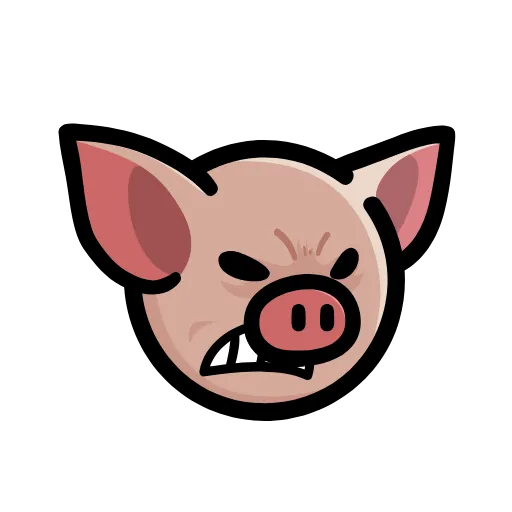 😠 Стикер «Pig» для Telegram