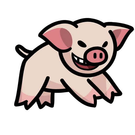 🏃 Стикер «Pig» для Telegram