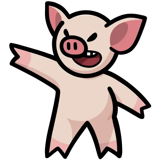 😠 Стикер «Pig» для Telegram