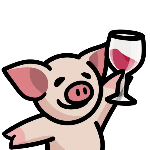 🍷 Стикер «Pig» для Telegram