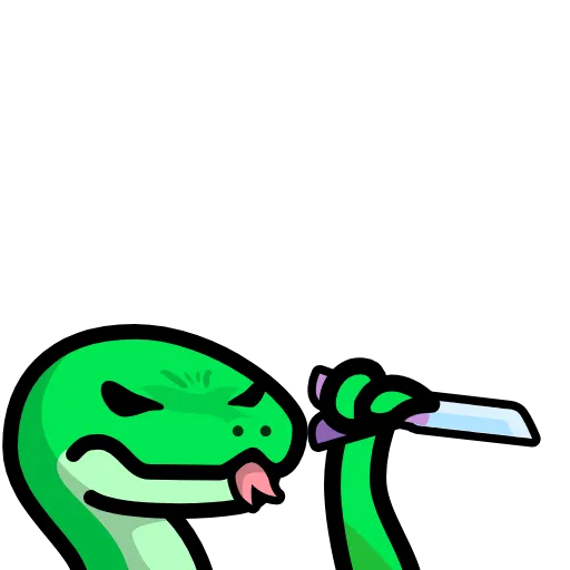 🗡️ Стикер «LIHKG Snake» для Telegram