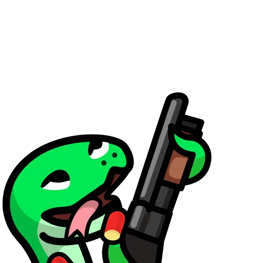 🔫 Стикер «LIHKG Snake» для Telegram