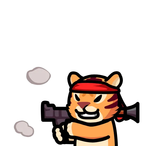 💥 Стикер «LIHKG Tiger» для Telegram