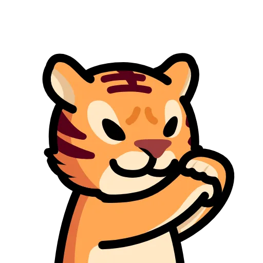 🙏 Стикер «LIHKG Tiger» для Telegram