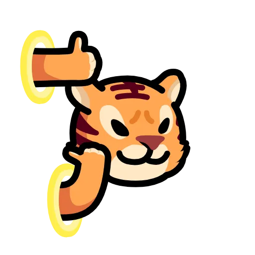 👍 Стикер «LIHKG Tiger» для Telegram