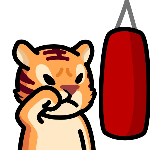 🤜 Стикер «LIHKG Tiger» для Telegram