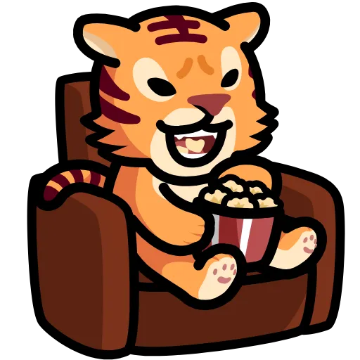 🍿 Стикер «LIHKG Tiger» для Telegram