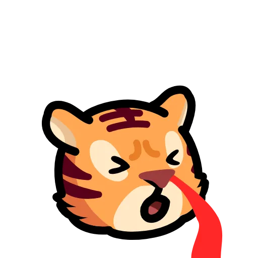 🦠 Стикер «LIHKG Tiger» для Telegram