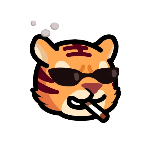 😎 Стикер «LIHKG Tiger» для Telegram
