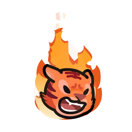 🔥 Стикер «LIHKG Tiger» для Telegram