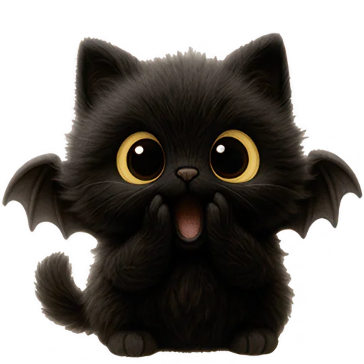 🥱 Стикер «Черный летучик» для Telegram
