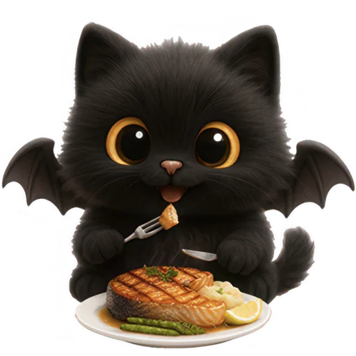 🍗 Стикер «Черный летучик» для Telegram
