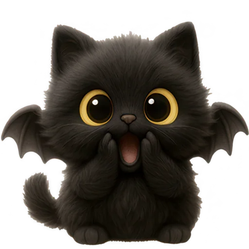 😱 Стикер «Черный летучик» для Telegram