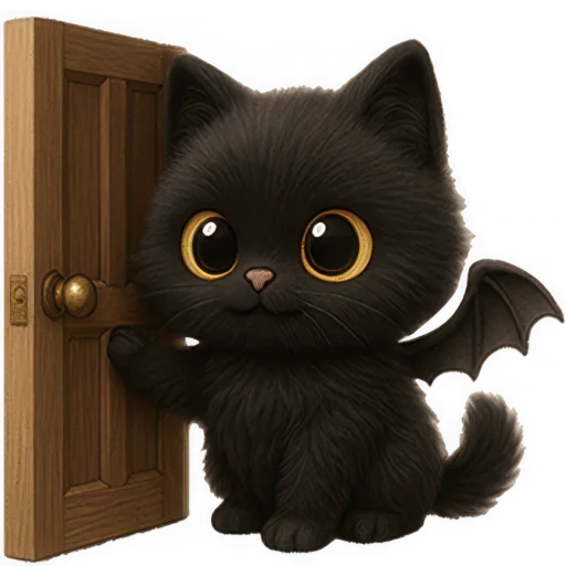 🚪 Стикер «Черный летучик» для Telegram