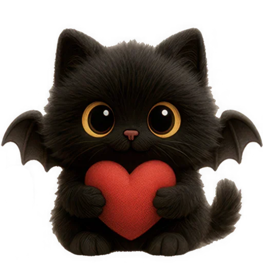 🫶 Стикер «Черный летучик» для Telegram