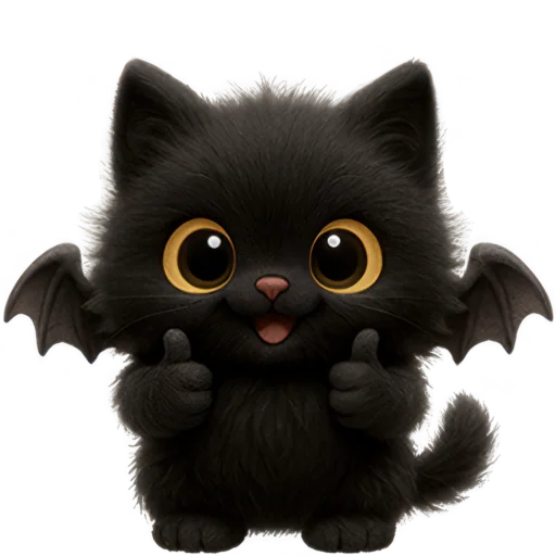 👍 Стикер «Черный летучик» для Telegram