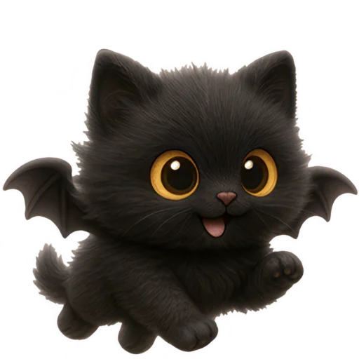 😊 Стикер «Черный летучик» для Telegram