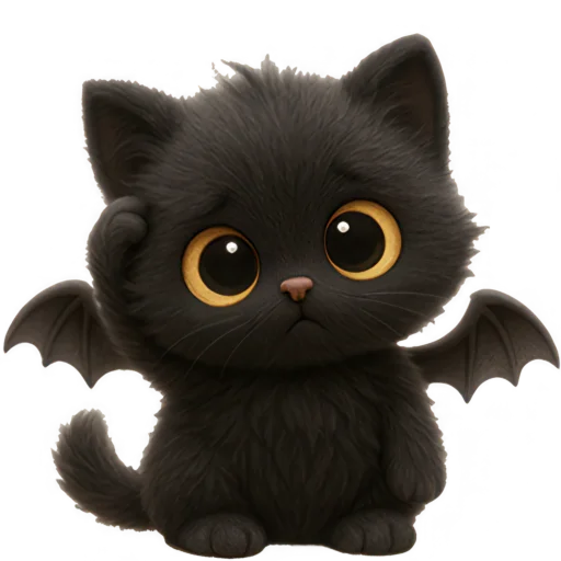 🥹 Стикер «Черный летучик» для Telegram