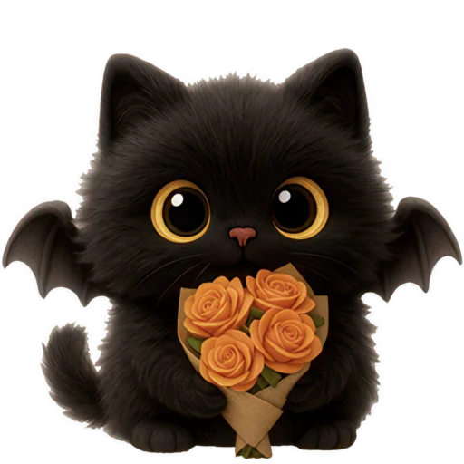 💐 Стикер «Черный летучик» для Telegram