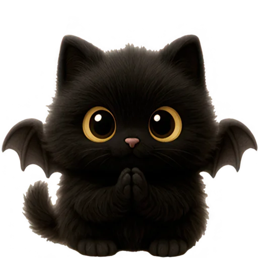 🥰 Стикер «Черный летучик» для Telegram
