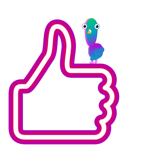 👍 Стикер «Animated Like» для Telegram