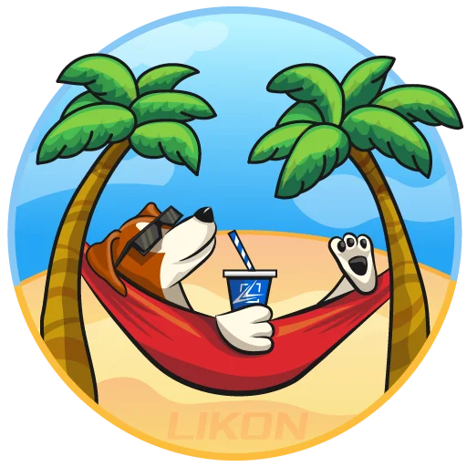 🌴 Стикер «LIKON» для Telegram
