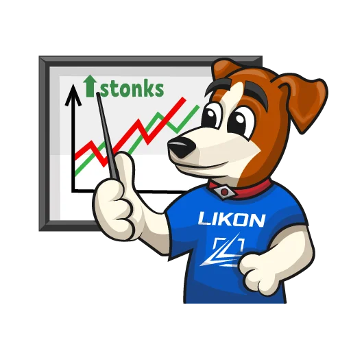 📊 Стикер «LIKON» для Telegram