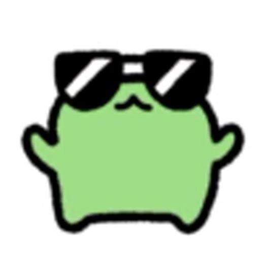 😎 Эмодзи «Little Frog» для Telegram