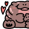 🦛 Эмодзи «Little Hippo» для Telegram