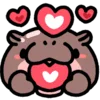 🦛 Эмодзи «Little Hippo» для Telegram