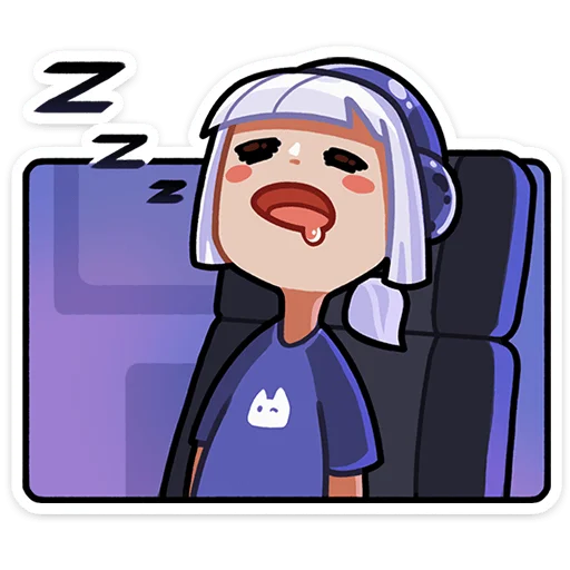 😴 Стикер «Сирень» для Telegram
