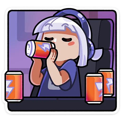 🥤 Стикер «Сирень» для Telegram