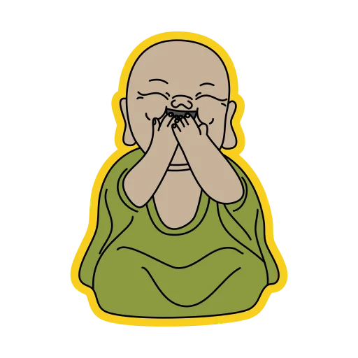 😆 Стикер «little buddha» для Telegram