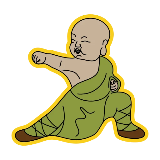🤛 Стикер «little buddha» для Telegram
