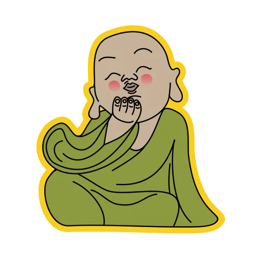 😘 Стикер «little buddha» для Telegram