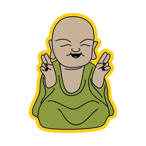 Стикерпак little buddha для Telegram