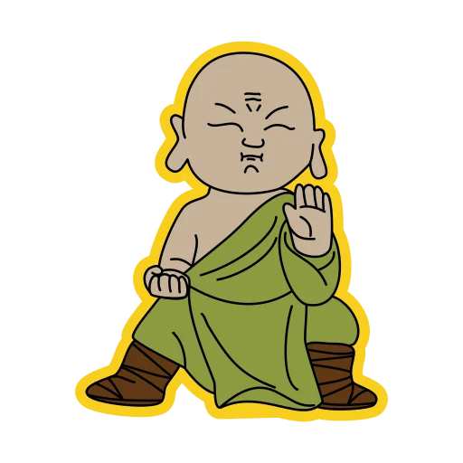 ✊ Стикер «little buddha» для Telegram