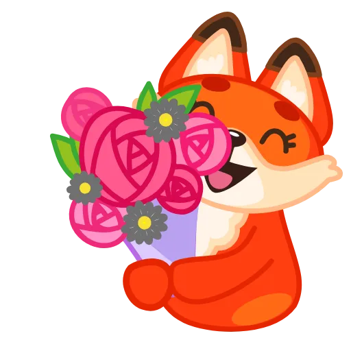 Стикер 5 Little Fox