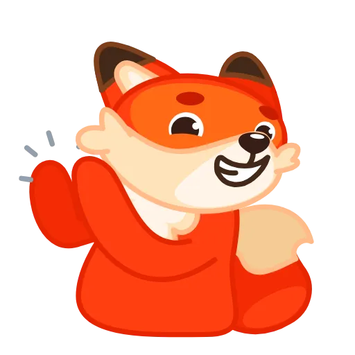 Стикер 21 Little Fox