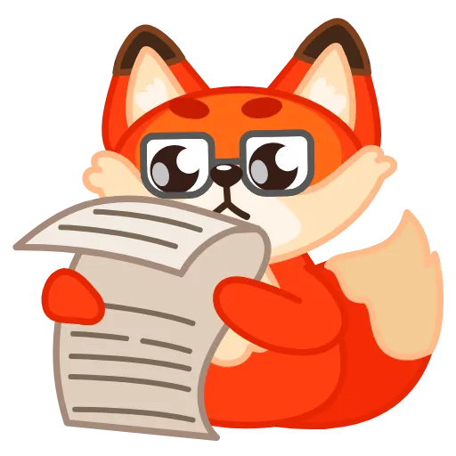 Стикер 17 Little Fox