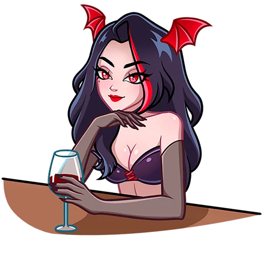 🍷 Стикер «Лилит 2 Без Текста» для Telegram
