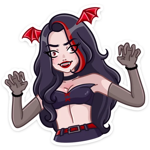 🧛‍♀ Стикер «Новогодняя Лилит» для Telegram