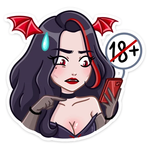 🔞 Стикер «Новогодняя Лилит» для Telegram